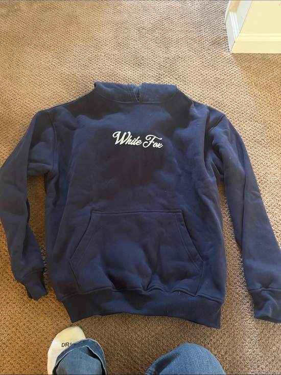 White Fox Boutique Tops - White Fox Navy Sweatshirt